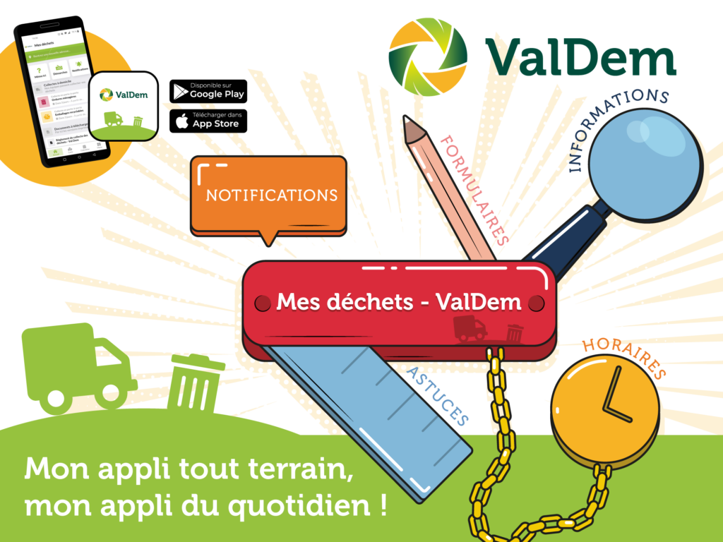 Campagne ValDem Appli Mes Dechets