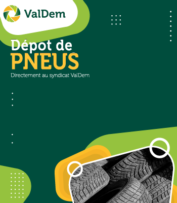 Affiche dépôt de pneus